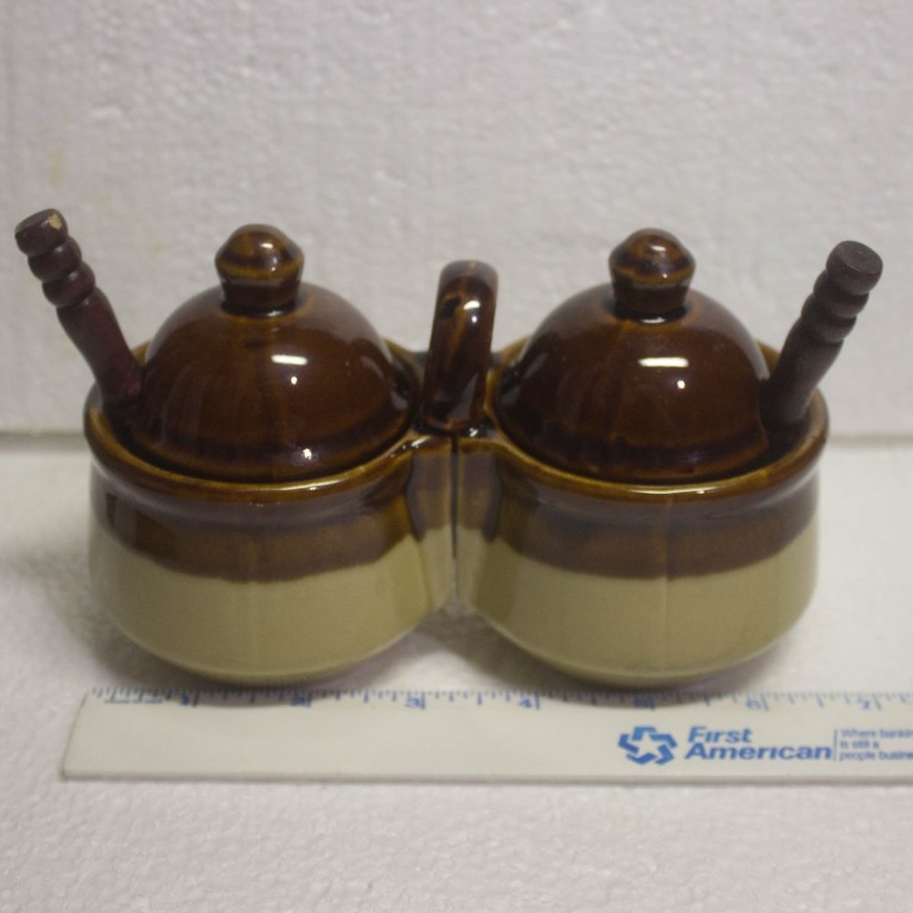 Houston Foods Double Covered Jelly/Jam Bowl Server